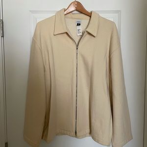 Men’s ivory Jill Sander wool jacket